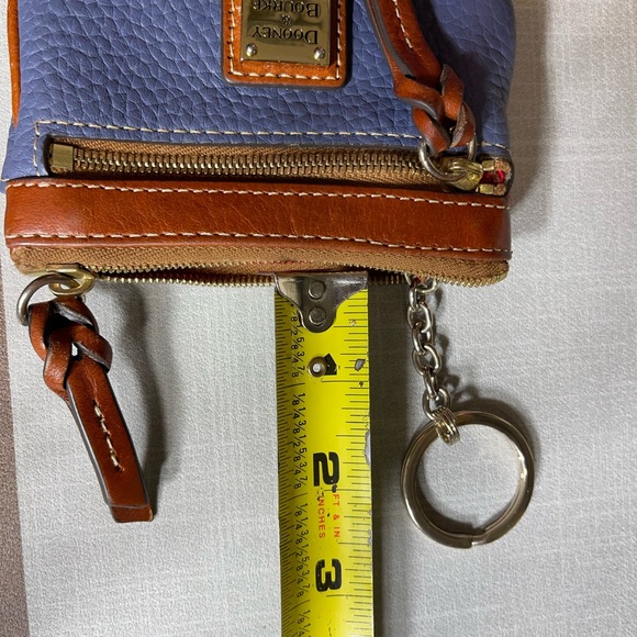 Dooney & Bourke Pre Owned Coin Key Change Card Liostick Pebbled Leather Wallet - Picture 12 of 16